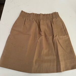 J. Crew Beige Gathered Waist Skirt